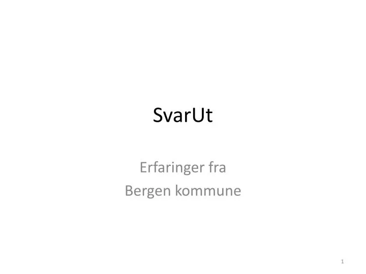 svarut