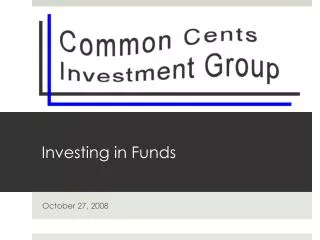 Investing in Funds