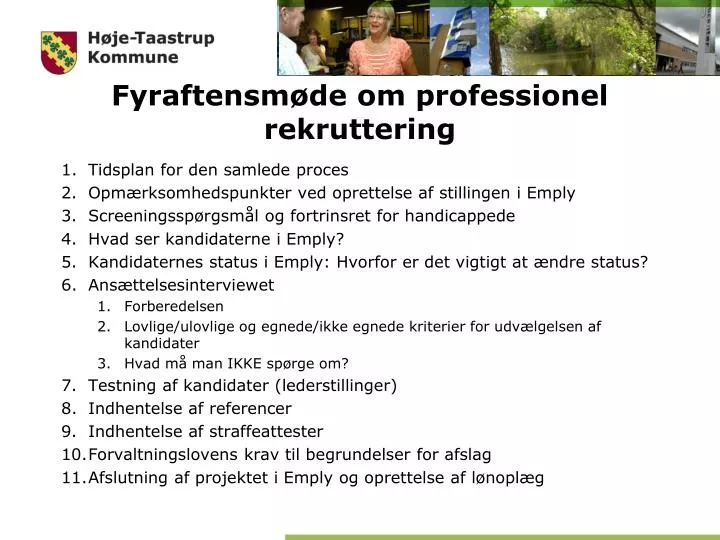 fyraftensm de om professionel rekruttering