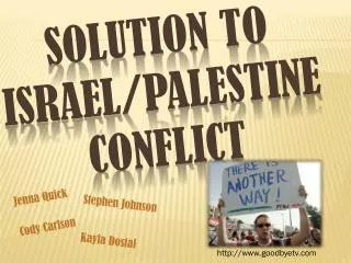 Solution to israel /Palestine Conflict