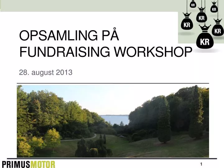 opsamling p fundraising workshop
