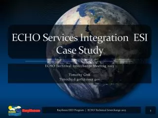 ECHO Services Integration ESI Case Study