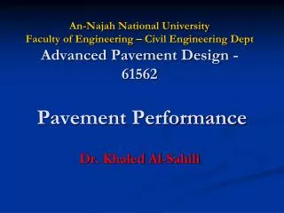 Dr . Khaled Al- Sahili
