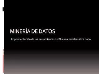 miner a de datos
