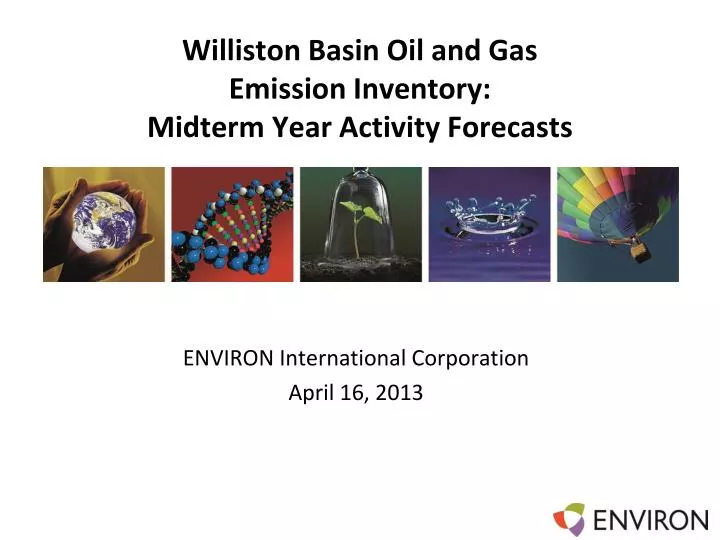 williston basin oil and gas emission inventory midterm year activity forecasts