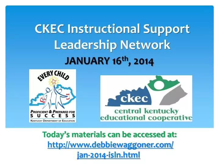 ckec instructional support leadership network