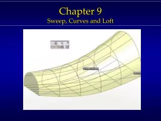 Chapter 9 Sweep, Curves and Loft