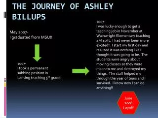 The Journey Of Ashley Billups