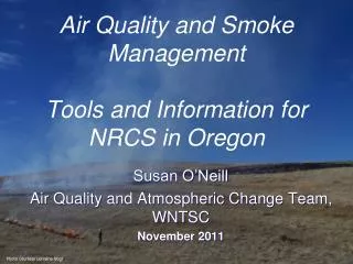 Air Quality and Smoke Management Tools and Information for NRCS in Oregon