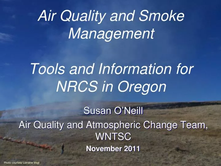 air quality and smoke management tools and information for nrcs in oregon