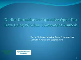Outlier Detection in Capacitive Open Test Data Using Principal Component Analysis