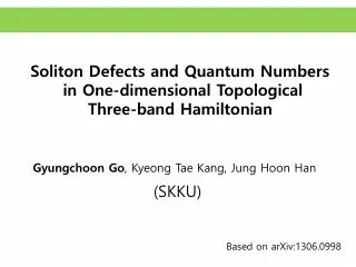 Soliton Defects and Quantum Numbers in One-dimensional Topological Three-band Hamiltonian