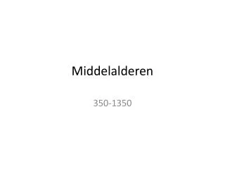 middelalderen