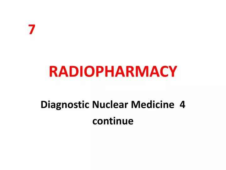 radiopharmacy