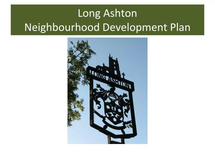 Long Ashton Neighbourhood Development Plan