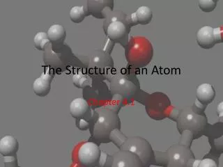 the structure of an atom