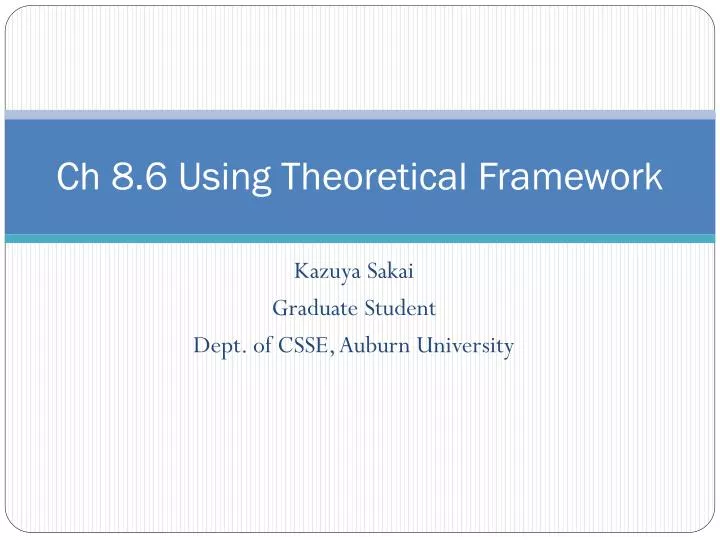 ch 8 6 using theoretical framework