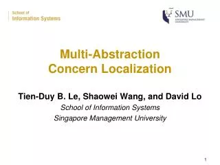 Multi-Abstraction Concern Localization