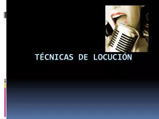 t cnicas de locuci n