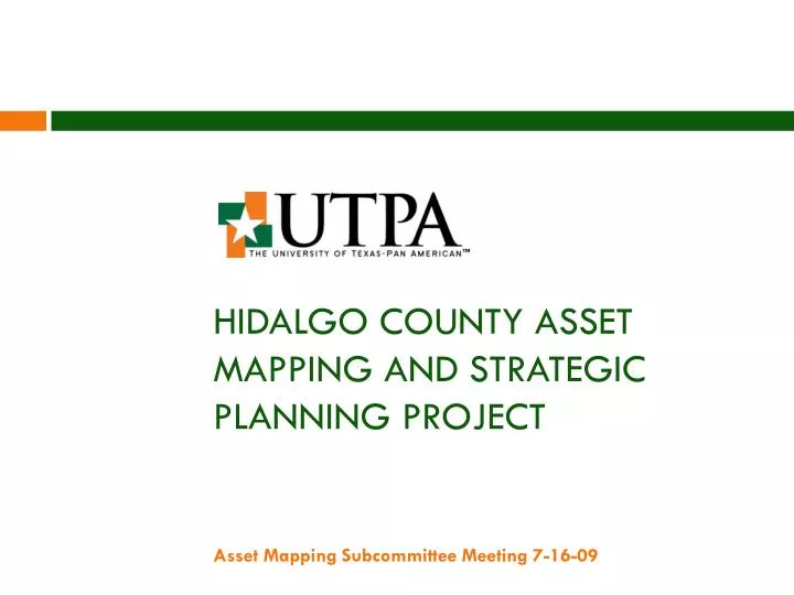 hidalgo county asset mapping and strategic planning project