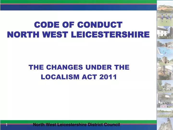 code of conduct north west leicestershire