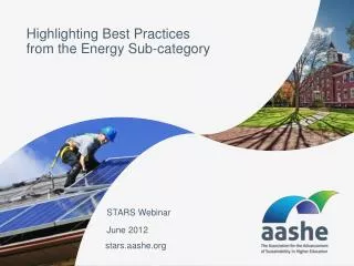 Highlighting Best Practices from the Energy Sub-category