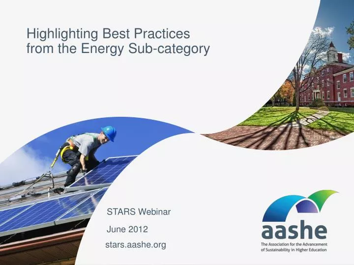 highlighting best practices from the energy sub category