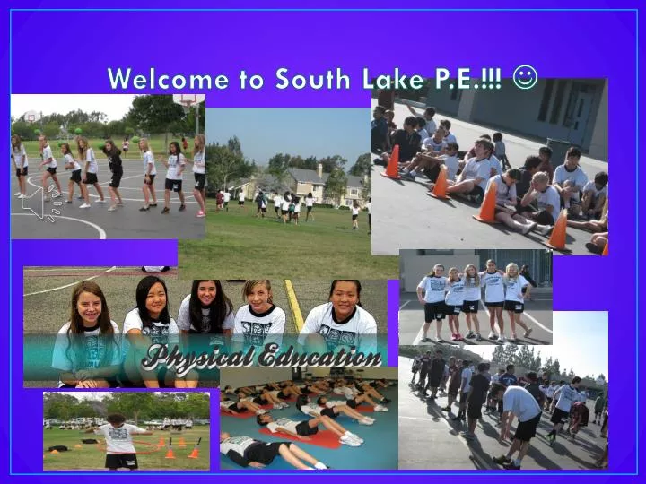 welcome to south lake p e