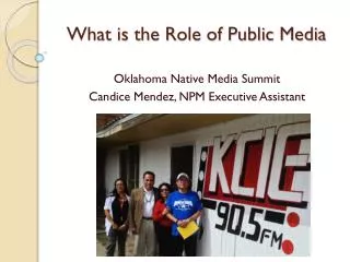 What is the Role of Public Media