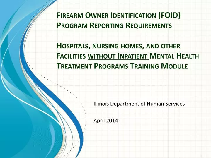 illinois department of human services april 2014