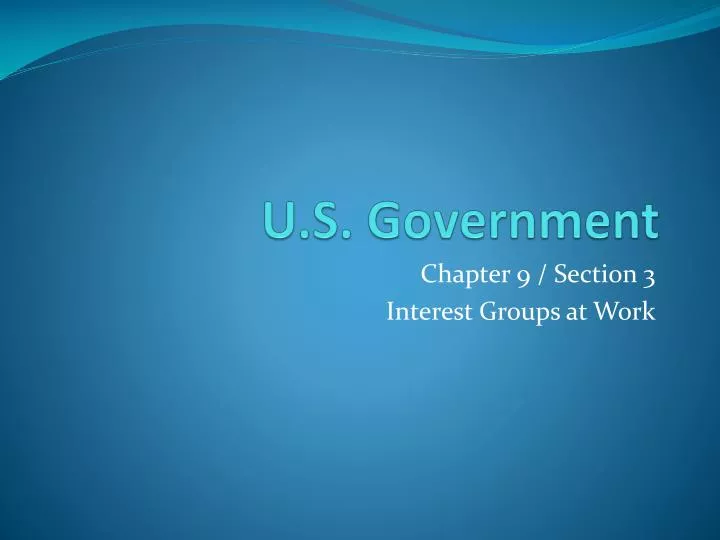 u s government