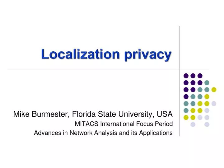 localization privacy