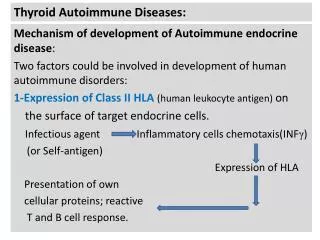 thyroid autoimmune diseases