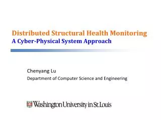 Distributed Structural Health Monitoring A Cyber-Physical System Approach