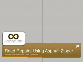 Road Repairs U sing A sphalt Z ipper