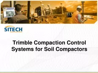 Trimble Compaction Control Systems for Soil Compactors