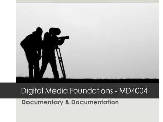 Documentary &amp; Documentation