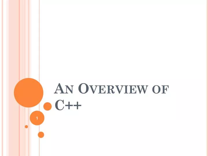 an overview of c