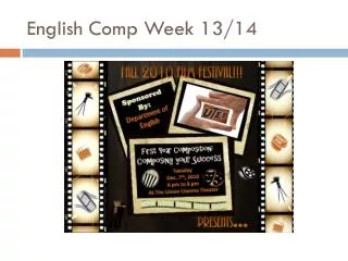 English Comp Week 13/14