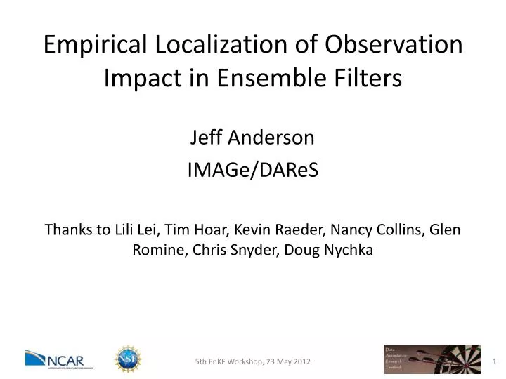 empirical localization of observation impact in ensemble filters