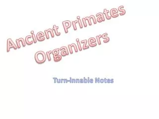 Ancient Primates Organizers