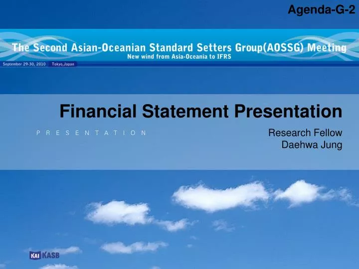 financial statement presentation