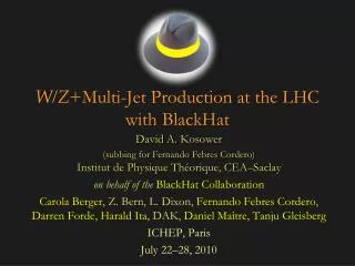 W/ Z +Multi -Jet Production at the LHC with BlackHat