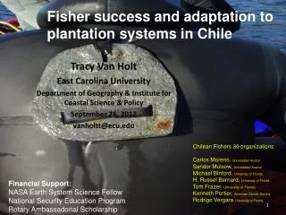 Fisher success and adaptation to plantation systems in Chile