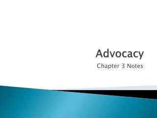 Advocacy