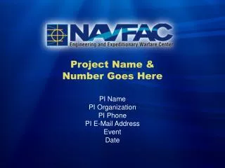 Project Name &amp; Number Goes Here