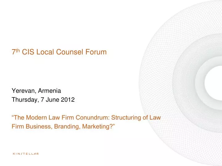 7 th cis local counsel forum