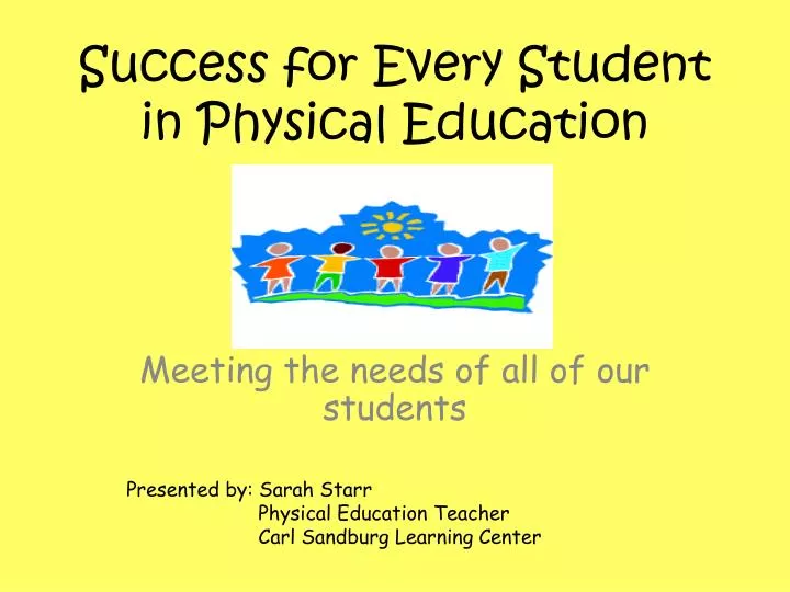 success for every student in physical education
