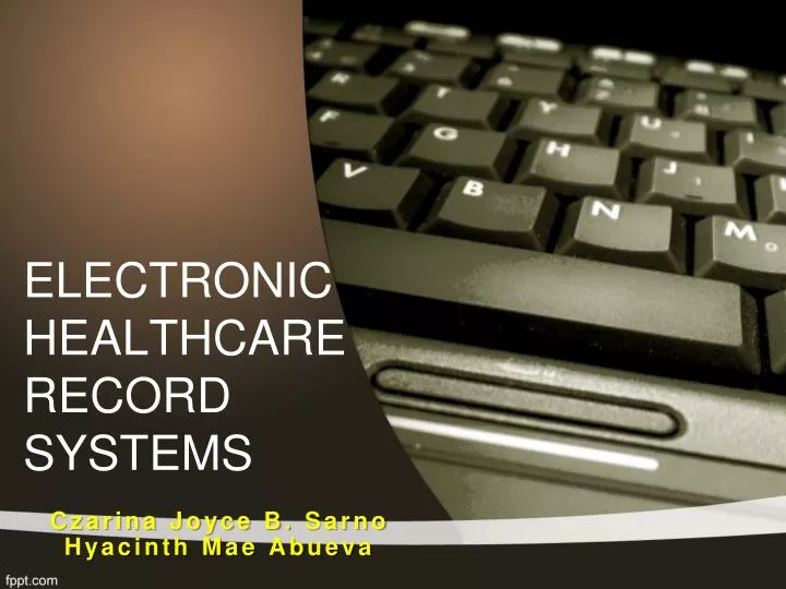 electronic healthcare record systems