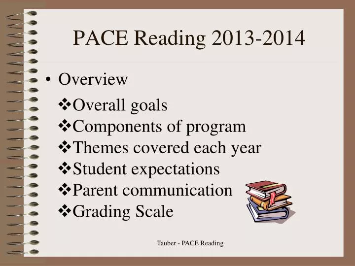 pace reading 2013 2014